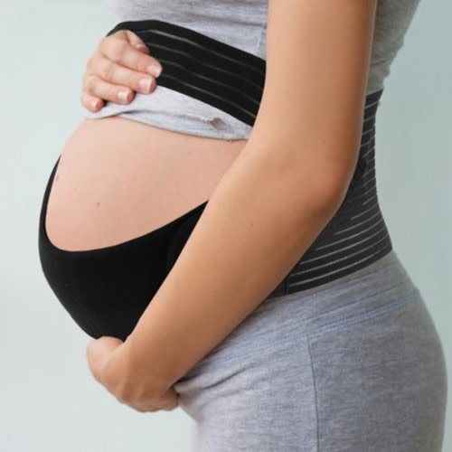 Unique Bargains Breathable Pregnancy Belly Band Black Large 1 Set
