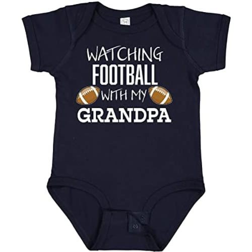 inktastic Watching Football with My Grandpa Baby Bodysuit