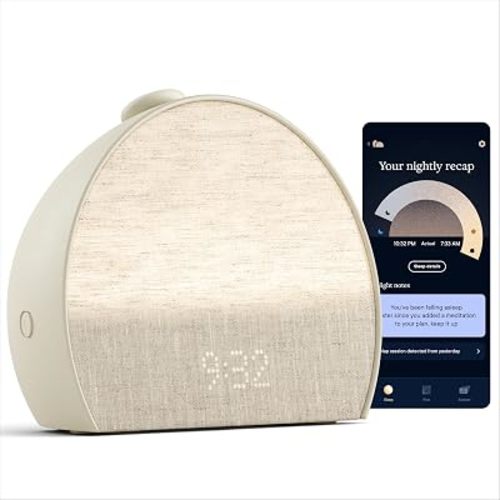 Hatch Sleep Clock Bedside Sleep Tracker, Smart Light, Sound Machine, Putty