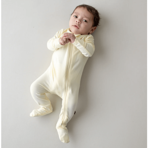 Zippered Footie in Chamomile