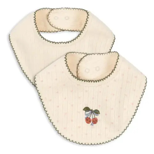 Konges Sløjd - Minnie bandana bibs - Set of 2 - Ecru | Smallable