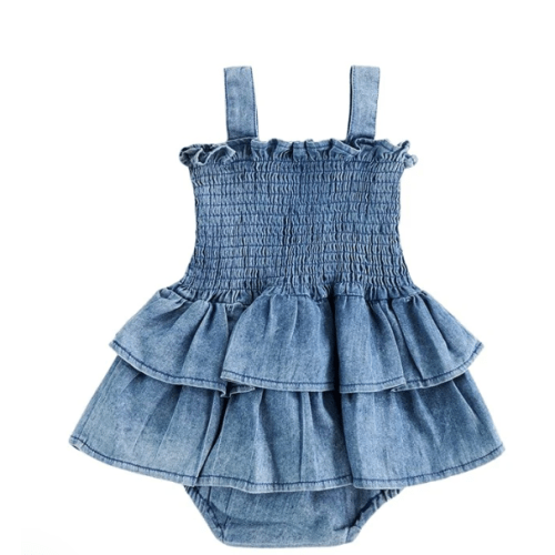 Denim Romper Jumpsuit – The Ollie Bee