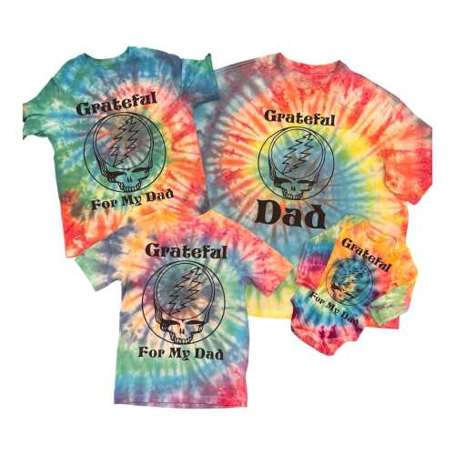 Grateful Dad and Me Tshirts for Fathers Day (one adult and one, two or three kid shirts)