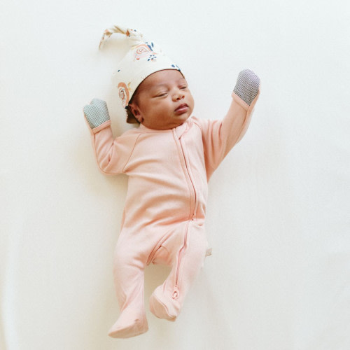 Goumi Kids x Babylist Bamboo & Organic Cotton Footie - Blush, 3-6M
