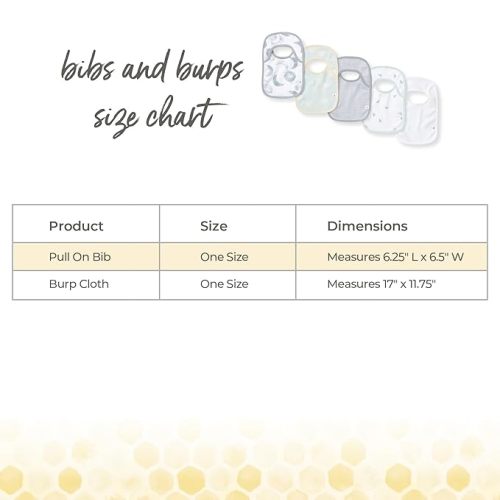 Burt's Bees Baby Organic Baby Bibs – 100% Cotton Newborn Infant Bibs for Baby Boys & Girls