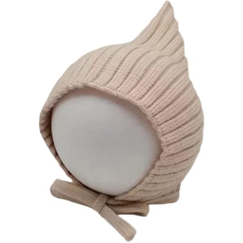 YPLOJOUO Infant Baby Knit Hats Pointed Bonnet Toddler Cute Ribbed Winter Warm Cover Ears Cap for Girls Boys