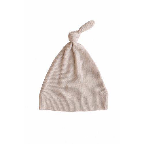 Bamboo Waffle Knotted Hat | Oatmeal