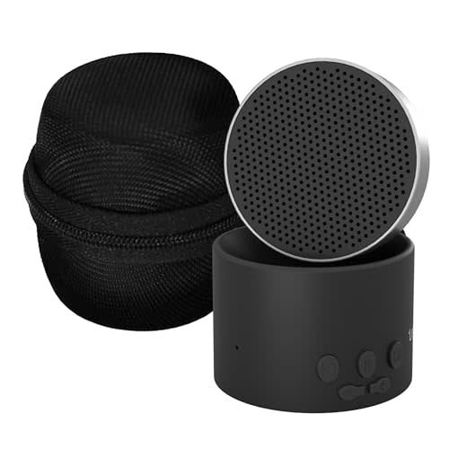Adaptive Sound Technologies LectroFan Micro2 - Sound Machine for Sleep - Built-in Microphone - Noise-Masking - Precision Volume Settings - Sleek Design - Black Noise Machine, Black Carrying Case