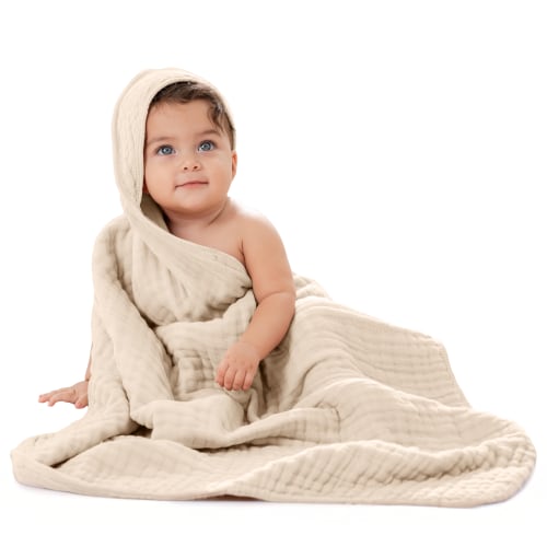 Baby Hooded Towels in Sand – Comfy Cubs