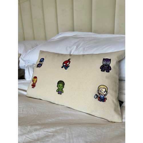superhero fair trade cotton cushion | marvel room decor | spiderman Pillow | Superhero Home Decor | Kids Room Cushion | Comic Book Fan Gift