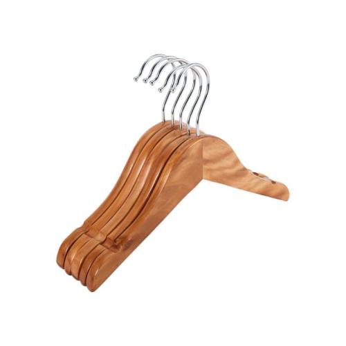 5 Pack Wooden Baby Hangers - Natural - One Size