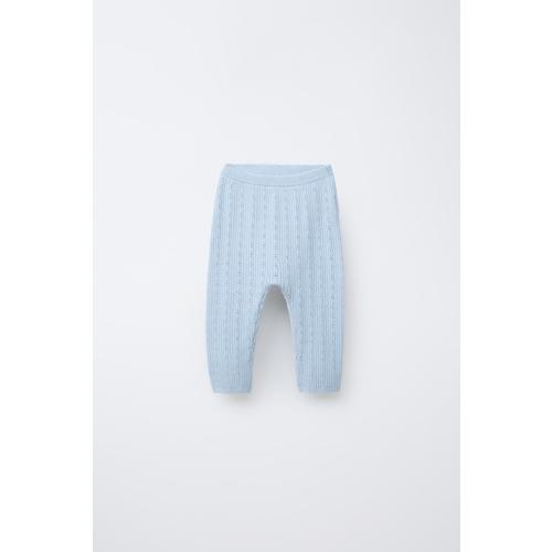 OPENWORK KNIT PANTS - Light blue | ZARA United States