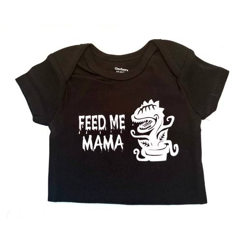 Feed Me Seymour Baby Onesie: Little Shop of Horrors Halloween Shirt