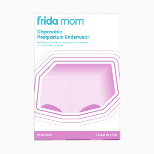Disposable Boyshort Postpartum Underwear - Gray