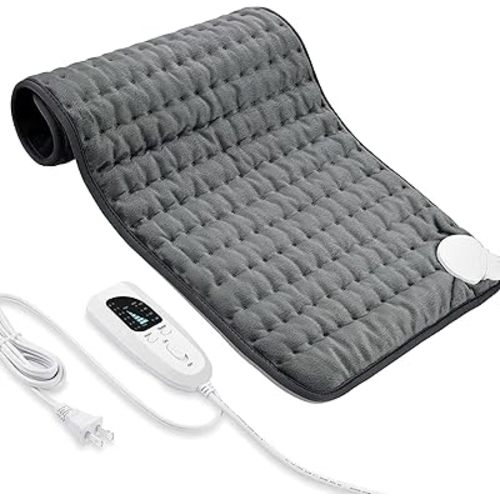 Electric Heating pad with 6 Heat Settings, Auto Shut Off, Dry Electric Heating for Back Neck Knee Arms Legs Shoulder Heat Pads for Christmas Birthday Father's Day Mother's Day