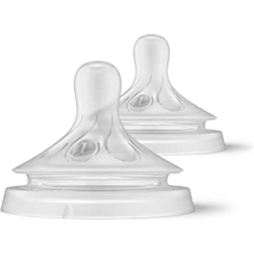 Philips Avent Natural Response Nipples, Extra Slow Flow (Flow 1), 2-pack, SCY961/02