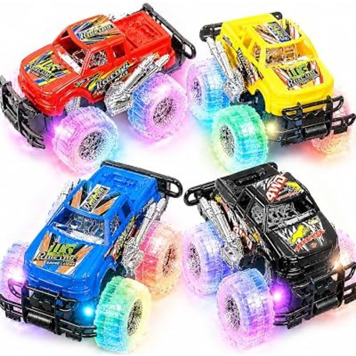 ArtCreativity Light Up Monster Truck Toys for Toddler Boys, Toy Cars Gift