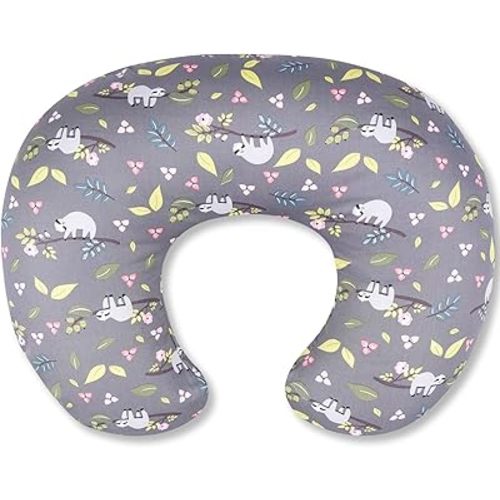Ergonomic Nursing Pillow for Breastfeeding & Bottle Feeding, Breastfeeding Pillow to Reduce Back Neck Strain, Suitable for Breastfeeding Mom & Baby, Washable Cotton Cover(Sloth)