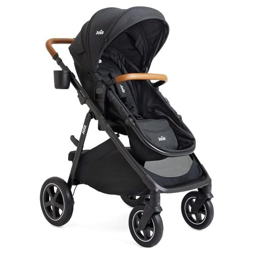 Joie Baby Ginger DLX Stroller, 4-in-1 All-Terrain Pramette Stroller (Shale)