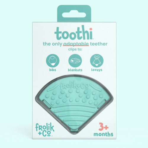Frolik and Co Toothi Clip On Teether - Cool Turquoise