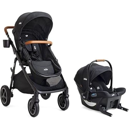 Joie Baby, Ginger DLX Stroller and Mint Latch Car Seat, Travel System (Shale)