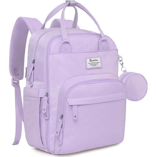 Ruvalino Multifunction Diaper Bag Backpack, Waterproof Baby Travel Bag for Newborns, Infants, and Toddlers, Taro Purple