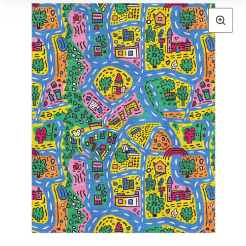 Kid's Road Map Area Rug – Undrfoot Rugs