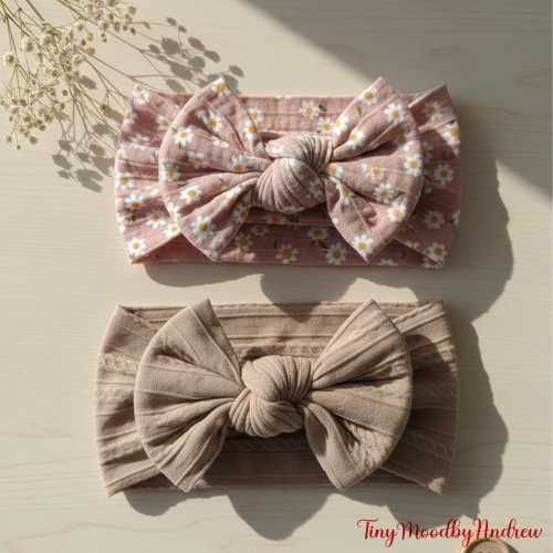 Baby Girl Headband & Bows | Soft Baby Headbands I Bow Bundle Hairband Hairbow | Baby Shower Gift | New Baby Gift | Baby Girl Gift Box