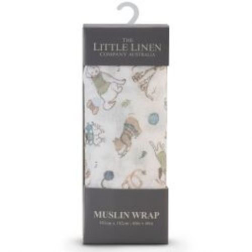 The Little Linen Company Muslin Barklife Dog 1pk