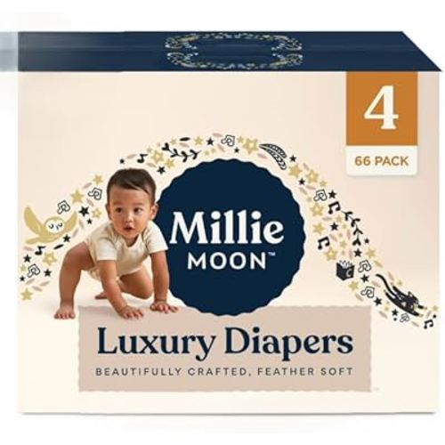 Millie Moon Premium Luxury Diapers (4, 66, Count)