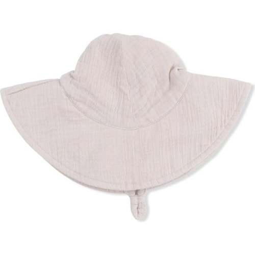 Solid Muslin French Oak, Wide Brim Sun Hat