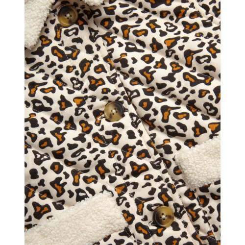 Jessica Simpson Infant and Toddler Girls' Puffer Coat with Sherpa Collar, Sizes 12-24M