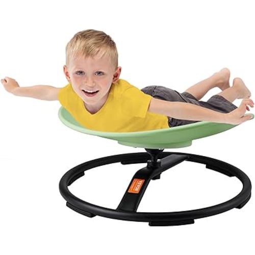 VEVOR Kids Swivel Chair, 220 LBS Capacity, Sensory Spinning Chair, Autistic Kids Sensory Toy with Non-Slip Metal Base, Toddler Sit and Spin for Coordination Balance Focus Training Green