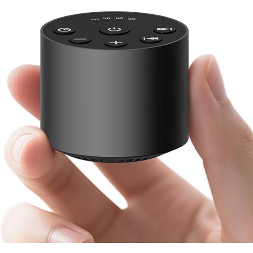 Color Noise Sleep White Noise Portable Sound Machines with 30 Soothing Sounds 32 Levels Volume Compact 4 Timer Options Auto-Off and Memory Function for Travel Home Everyone