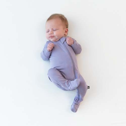 Zippered Footie in Taro | Kyte Baby
