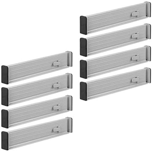 Expandable Drawer Organizer - 8 Pack - Gray