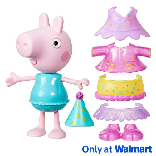 Peppa Pig Toys Peppa Pig Celebration Dress-Up 6” Figure, Preschool Toys, 3+