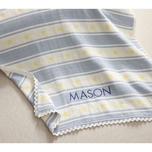 Matelasse Stripe Jacquard Baby Blanket
