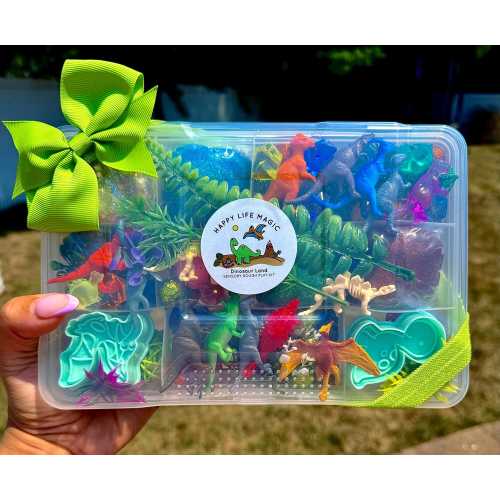 Dinosaur Play Dough Kit, Play Dough kit, Playdough kit,Dinosaur present, play doh kit, Boys birthday gift, Sensory Kit, boys toddler gift