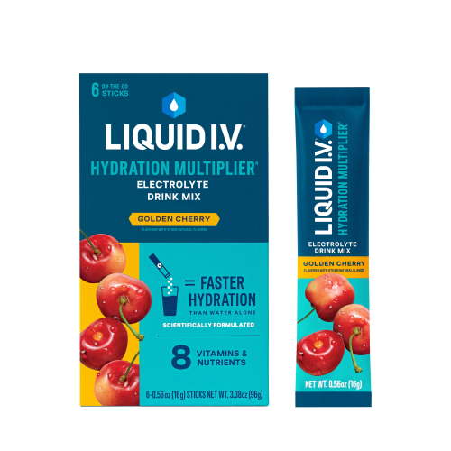 Liquid I.V.® Golden Cherry Hydration Multiplier® Powdered Electrolyte Drink Mix, 6 Count Packets