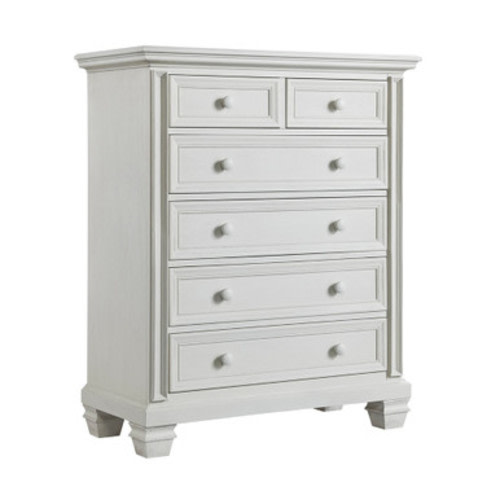 Soho Baby Richmond 6 Drawer Chest Oyster White - Bambi Baby Store