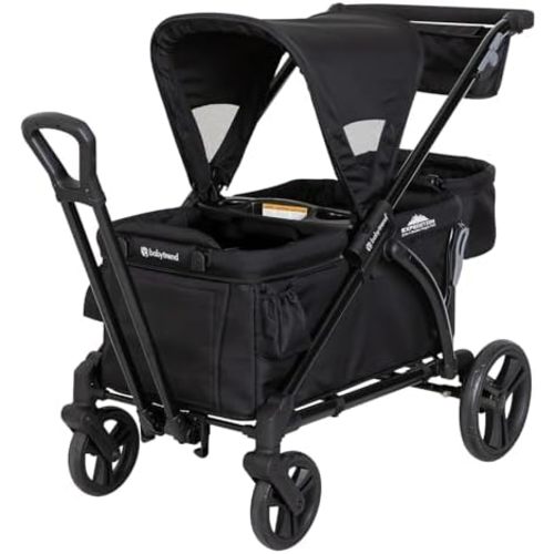 Baby Trend Expedition 2-in-1 Stroller Wagon Plus, Ultra Black