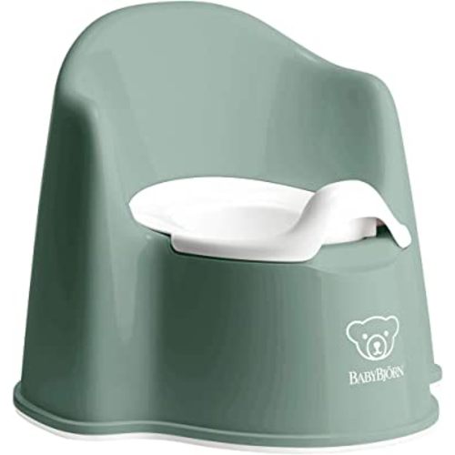 BabyBjörn Potty Chair, Deep green/White