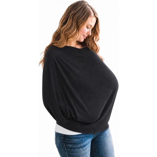 Copper Pearl Nursing Cover for Breastfeeding – Multi-Use Baby Car Seat, Stroller & Breast Feeding Cover Up for Women, Stretchy Breathable for Boy or Girl, Pecan