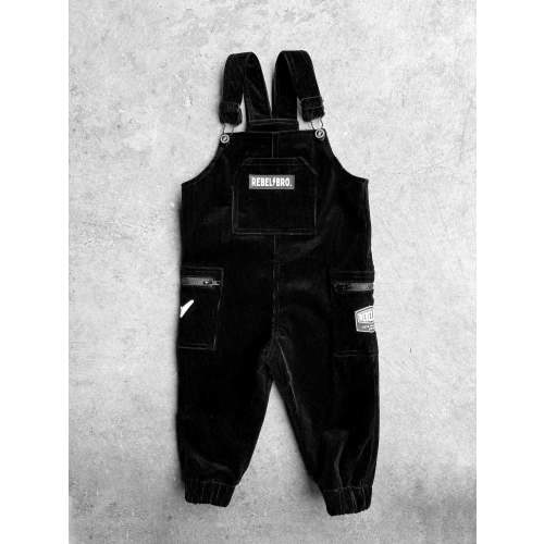 Overalls in Black Corduroy (PREORDER)