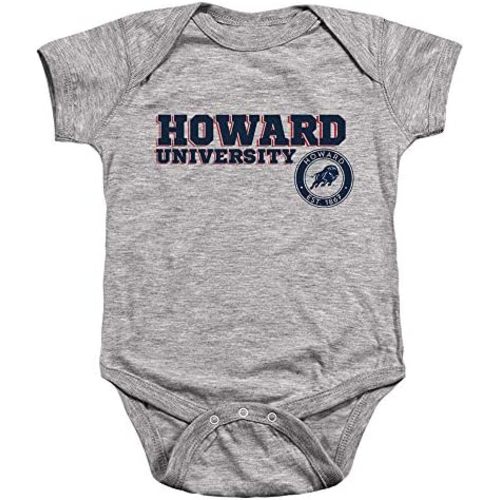Howard University Official Block Text Unisex Infant Snap Suit for Baby