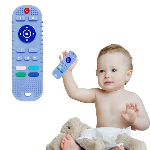 Toy Clearance! Feledorashia Baby Teether Toys Silicone Toddler,Educational Sensory Toy Chew Toys,Tv Remote Control Shape Teething Toys For Babies 6-18 Months Teething Toys Baby Toys 6 To 12 Months