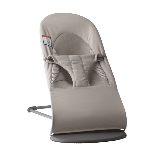 BabyBjörn Bouncer Bliss - Woven/Jersey Tri Fabric - Color: Sand Gray