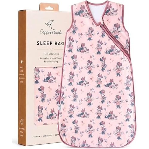 Premium 3-Layer Knit Sleep Bag 1.7 TOG "Minnie Mouse" by Copper Pearl