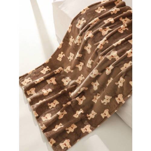 1pc Newborn Baby Boys Girls Blankets,Cute Cartoon Bear Pattern Plush Blankets,Baby Receiving Blankets Super Soft Warm Lightweight Breathable For Infant Toddler Stroller | SHEIN USA